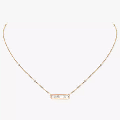 [⭐Aura] Baby Move Gold Diamond Necklace