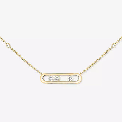[⭐Aura] Baby Move Gold Diamond Necklace