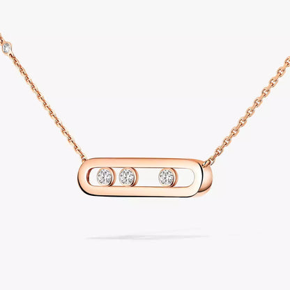 [⭐Aura] Baby Move Gold Diamond Necklace