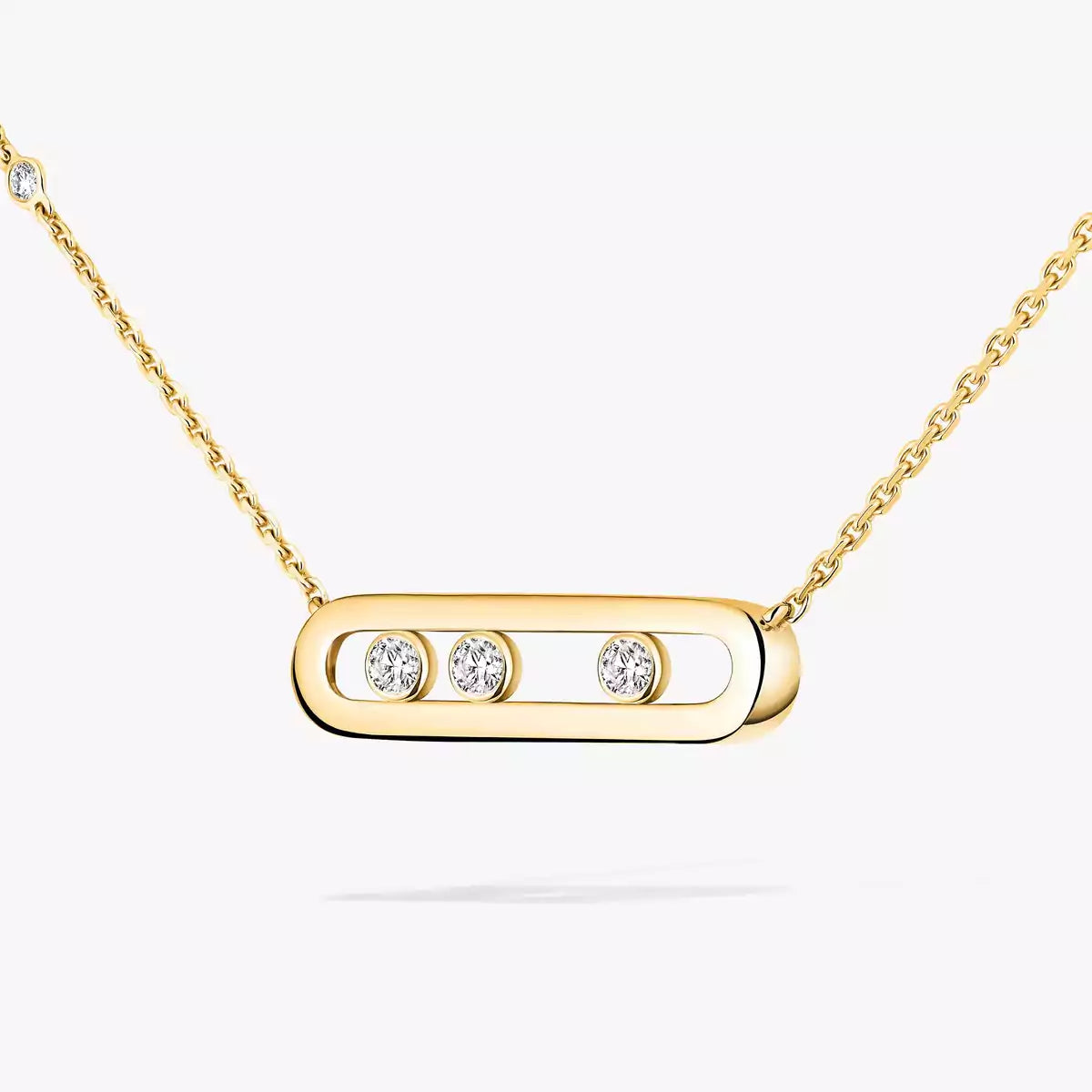 [⭐Aura] Baby Move Gold Diamond Necklace