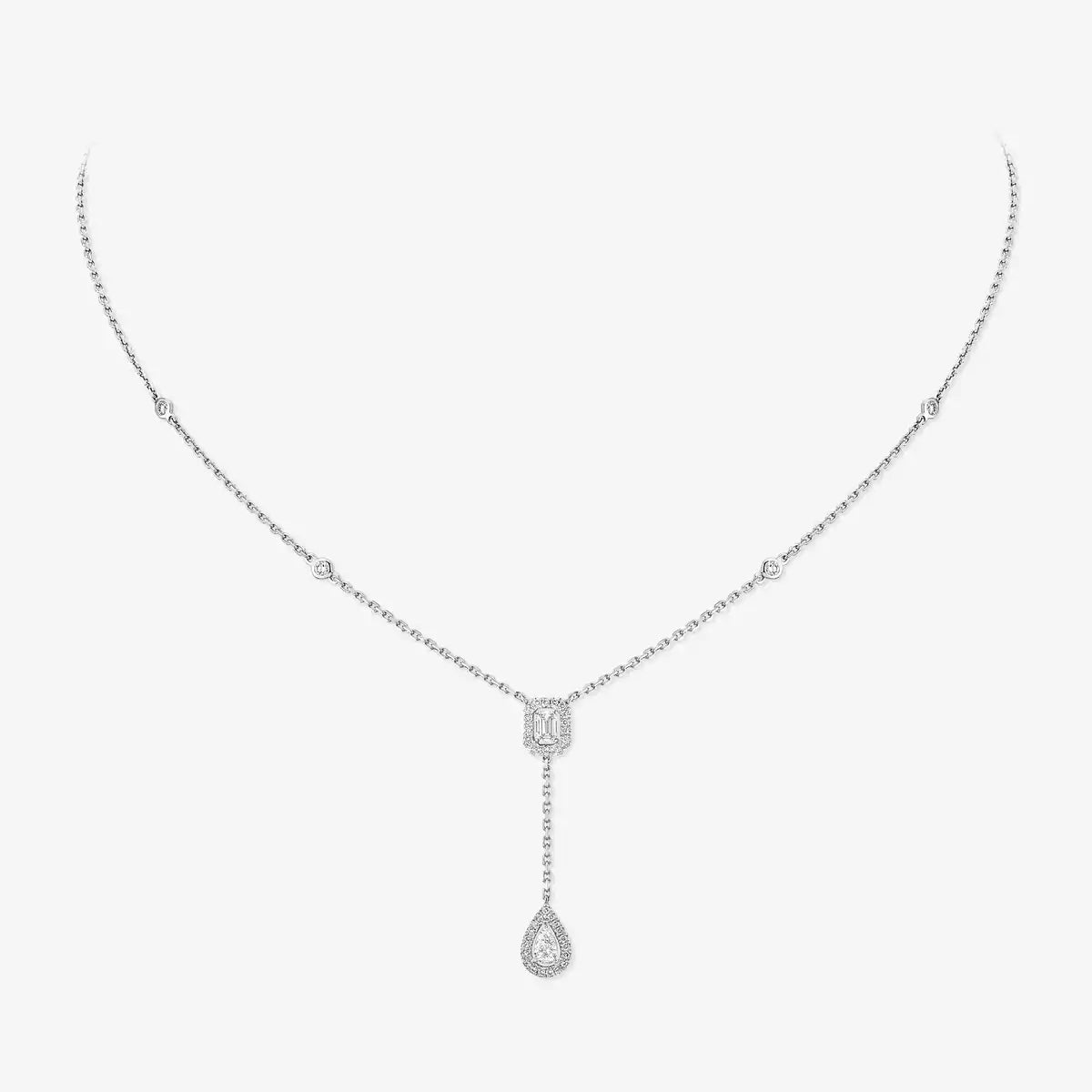 [⭐Aura]Gold Diamond Tie Necklace