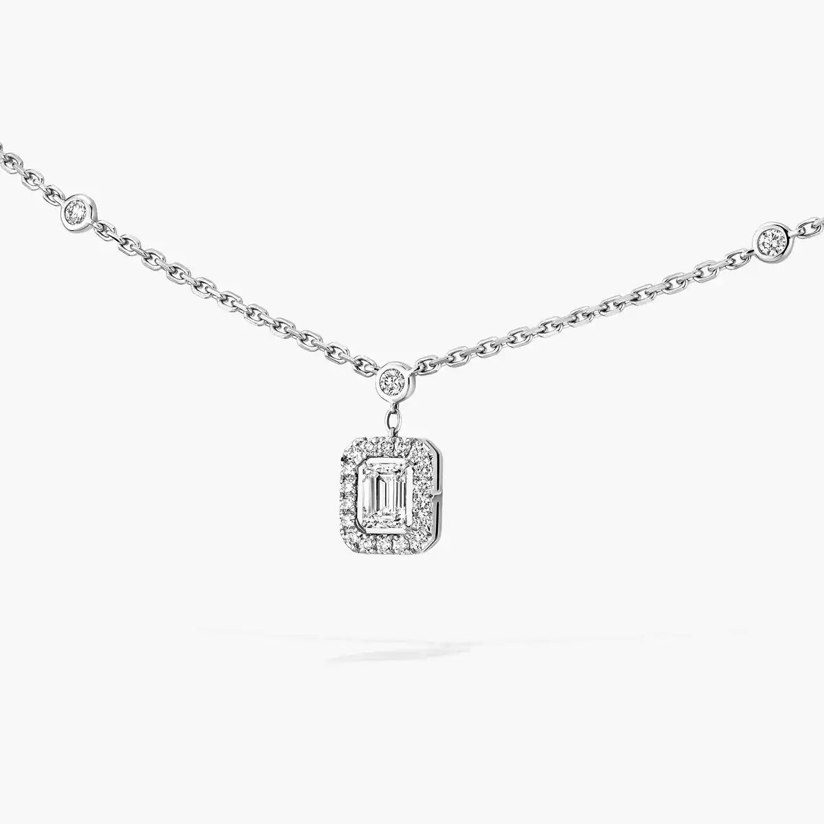 [⭐Aura]My Twin Diamond Necklace in Silver