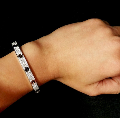 [⭐Aura]LOVE BRACELET 6.1MM DIAMOND-PAVED CERAMIC