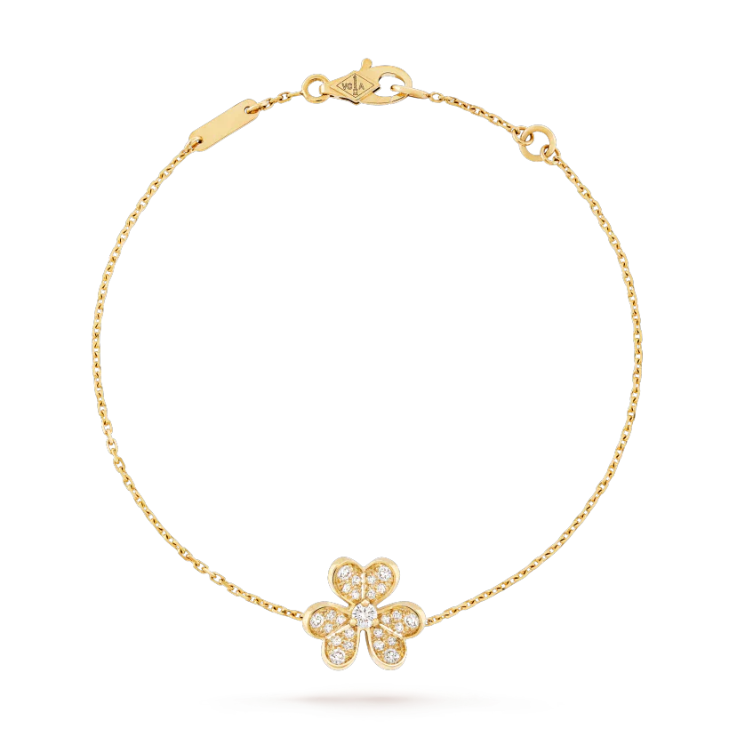 [⭐Aura]FRIVOLE GOLD FLOWER DIAMOND BRACELET