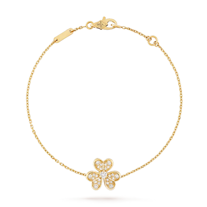 [⭐Aura]FRIVOLE GOLD FLOWER DIAMOND BRACELET
