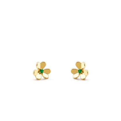 [⭐Aura]FRIVOLE  FLOWER MALACHITE EARRINGS