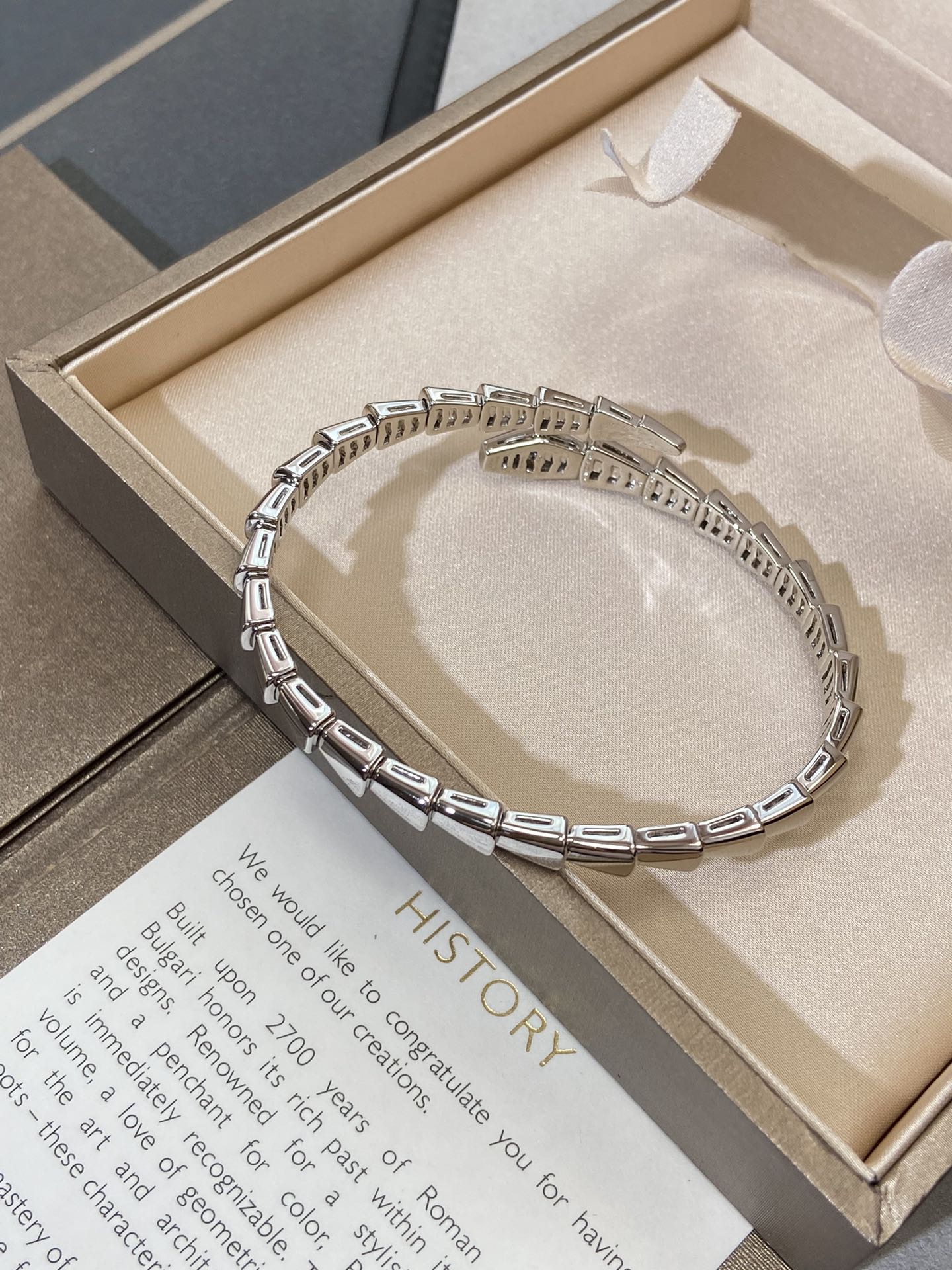 [⭐Aura]SERPENTI VIPER SILVER BRACELET