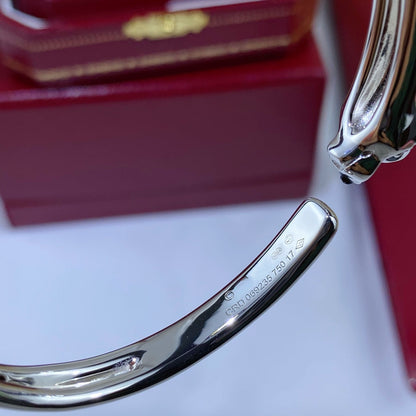 [⭐Aura]PANTHERE SILVER OPEN BRACELET